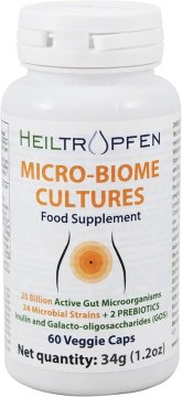 Heiltropfen Micro-Biome Cultures dobre bakterije za podporo zdravi prebavi (60 rastlinskih kapsul)-Rok uporabe: 11/25