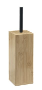 Gedy Bambusova WC ščetka za prostostoječo montažo, črno-rjava, serija BAMBUS