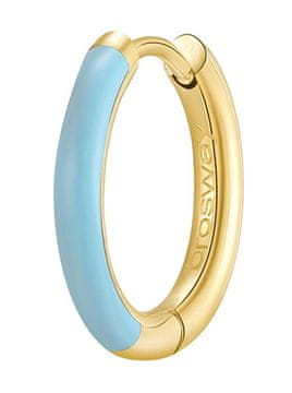 Brosway Modro pozlačen enojni uhan Symphonie BYM122