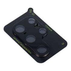 OEM 5D Full Glue kaljeno steklo za fotoaparat - za Samsung Galaxy S23 Ultra Črno