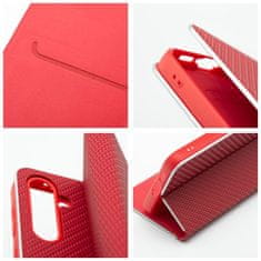 OEM LUNA Book Carbon torbica za XIAOMI Redmi Note 13 4G rdeča