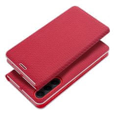 OEM LUNA Book Carbon torbica za XIAOMI Redmi Note 13 4G rdeča