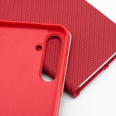 OEM LUNA Book Carbon torbica za XIAOMI Redmi Note 13 4G rdeča