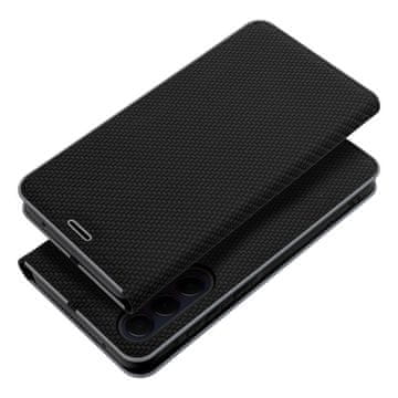 OEM LUNA Book Carbon torbica za SAMSUNG A33 5G, črna