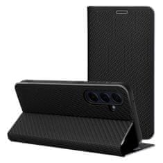 OEM LUNA Book Carbon torbica za XIAOMI Redmi Note 10 Pro, črna