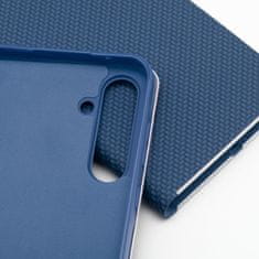 OEM LUNA Book Carbon torbica za SAMSUNG S25 Edge, modra