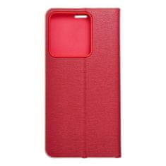 OEM LUNA Book Gold torbica za XIAOMI Redmi Note 13 5G rdeča