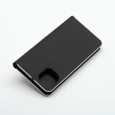 OEM LUNA Book Carbon torbica za iPhone XR, črna