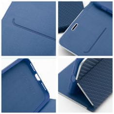 OEM LUNA Book Carbon torbica za iPhone 15, modra
