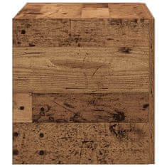 Vidaxl Stenska omara Old Wood 80x39x40 cm Inženirski les