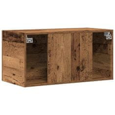 Vidaxl Stenska omara Old Wood 80x39x40 cm Inženirski les