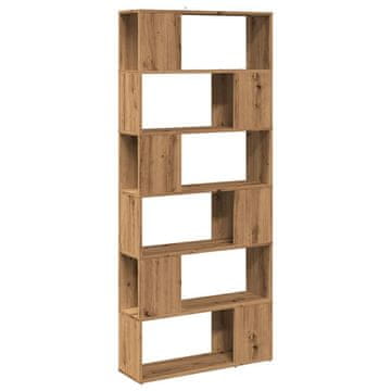 Vidaxl Knjižna omara/razdelilnik sob Artisan Oak 80x24x186 cm