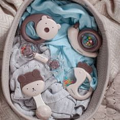 BabyOno Medvedek medvedek z ropotuljico 3m+