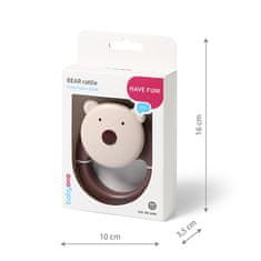 BabyOno Medvedek medvedek z ropotuljico 3m+
