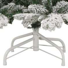 Vidaxl Umetna novoletna jelka s snegom 240 cm