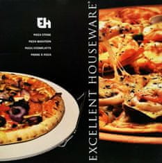 Excellent Houseware Kamen za peko pice v pečici ali na žaru z ročaji, 33 cm