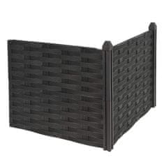 ProGarden Dvignjena postelja 45 x 45 x 18 cm črna plastika KO-R10000250