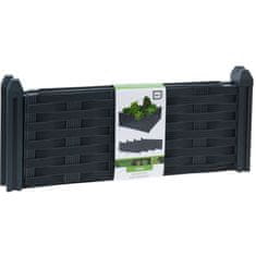 ProGarden Dvignjena postelja 45 x 45 x 18 cm črna plastika KO-R10000250