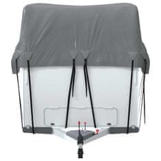 Vidaxl Prevleka za streho prikolice siva 800x300 cm netkana tkanina