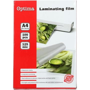 Optima Folija za plastificiranje A4 100my 100/1