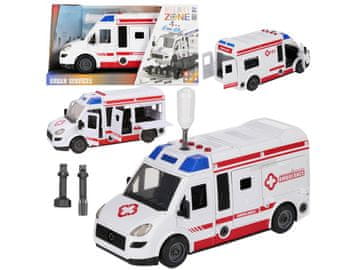 Mega Creative Vozilo, reševalno vozilo, ki ga lahko sestavijo otroci 3+ MEGA CREATIVE