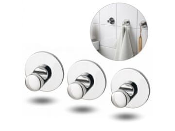 IKEA SKOGHALL Kromirana samolepilna kljuka, kopalniška kljuka 3 kosi IKEA