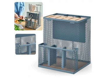 IKEA VIMPELFISK Siv turkizni blok za nože in pribor