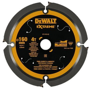 shumee KROŽNA ŽAGA DEWALT.160x20mmx4 z vlaknocementom