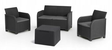 shumee KETER GARNITURA VRTNEGA POHIŠTVA ROSALIE GRAPHITE 4 kos.