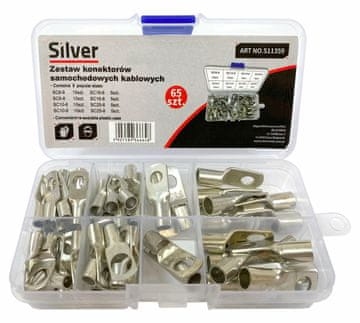 shumee KONEKTORJI SREBRNI EYELET 65 kom.