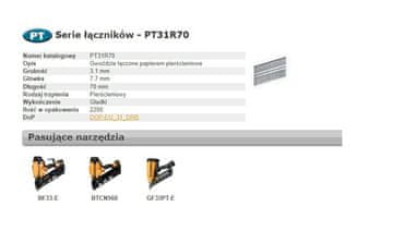 shumee ŽEBLJI BOSTITCH PT 33` 3,1 x 70 mm OBROČ