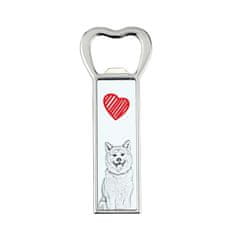 Artdog Akita, Akita Inu - odpirač za steklenice s psom, personaliziran odpirač za hladilnik, unikatno darilo za moškega by Art-Dog