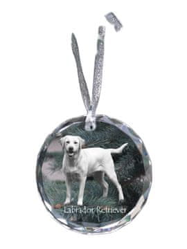 Artdog Labradorec I - kristalna kroglica s fotografijo, fotografije psa v kristalu, personaliziran obesek za božično drevesce Art-Dog