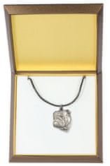 Artdog Angleški buldog, Bulldog I - verižica s psom v darilni škatli, posrebreni medaljon za oboževalca psov, vpadljiv obesek Art-Dog