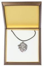 Artdog Bernski planšar, Bernski planšar I - verižica s psom v darilni škatli, posrebreni medaljon za oboževalca psov, privlačen obesek Art-Dog