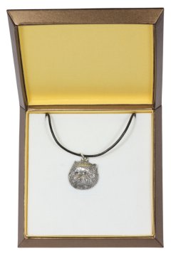 Artdog Westhighland White Terrier, Westie - verižica s psom v darilni škatli, posrebreni medaljon za ljubitelja psov, privlačen obesek Art-Dog
