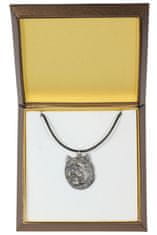 Artdog Cairn terier - verižica s psom v darilni škatli, posrebreni medaljon za ljubitelja psov, privlačen obesek Art-Dog