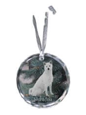 Artdog Shiba Inu - kristalna kroglica s fotografijo, fotografije psa v kristalu, personaliziran obesek za božično drevo Art-Dog