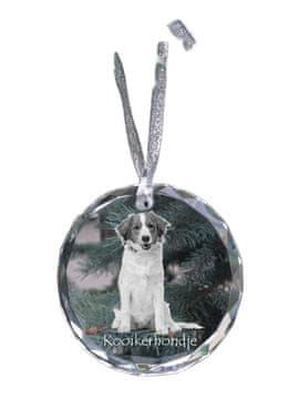Artdog Kooikerhondje - kristalna kroglica s fotografijo, fotografije psa v kristalu, personaliziran obesek za božično drevo Art-Dog