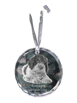 Artdog Romanski vodni pes - kristalna kroglica s fotografijo, fotografije psa v kristalu, personaliziran obesek za božično drevo Art-Dog