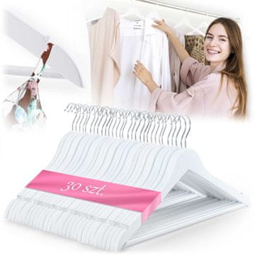 shumee Leseni obešalniki za oblačila 30 kosov MS-858 Massido