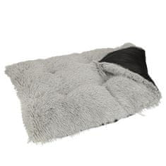 WOWO Pasji vzglavnik iz pliša kavč postelja siva XXL 110 x 75 cm
