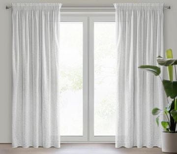 shumee ROXI READY ZAVESA NA TRAKU 140 X 270 CM, BELA