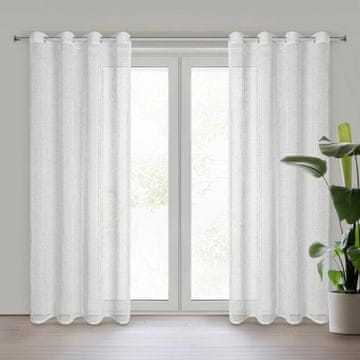 shumee GOTOVA ZAVESA NELI 140 X 250 CM BELA