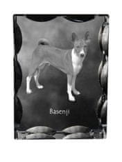 Artdog Basenji, Basenji, Kongo Dog - kristal s fotografijo psa, stekleni kipec s fotografijo, unikaten okvir s fotografijo Art-Dog