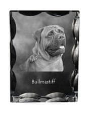 Artdog Bullmastiff, Bulmastiff - kristal s fotografijo psa, stekleni kipec s fotografijo, unikaten okvir s fotografijo Art-Dog