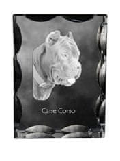 Artdog Cane Corso Italiano - kristal s fotografijo psa, stekleni kipec s fotografijo, unikaten okvir s fotografijo Art-Dog