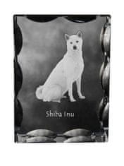 Artdog Shiba Inu - kristal s fotografijo psa, stekleni kipec s fotografijo, unikaten okvir s fotografijo Art-Dog