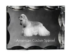Artdog Ameriški koker španjel - kristal s fotografijo psa, stekleni kipec s fotografijo, unikaten okvir s fotografijo Art-Dog