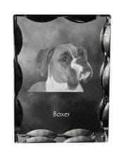 Artdog Boxer, Boxer I - kristal s fotografijo psa, stekleni kipec s fotografijo, unikaten okvir s fotografijo Art-Dog